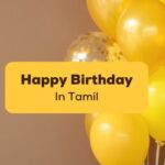 Happy Birthday Wishes in Tamil