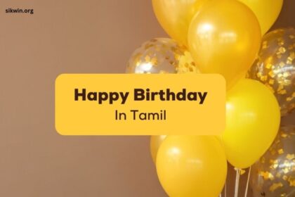 Happy Birthday Wishes in Tamil