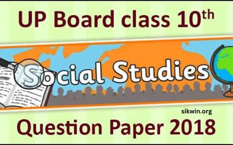 Up Board Paper 2018 Class 10