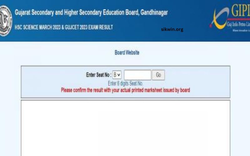 www.gseb.org Result 2023 Std 10