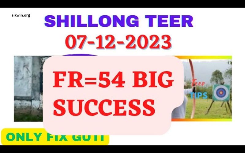 Shillong Teer Common Number 7